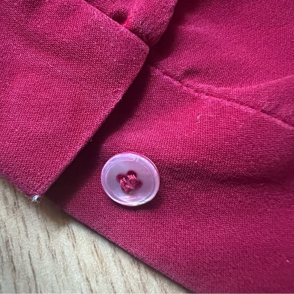 Babaton Aritzia silk Bennett dress in dark red/burgundy - Picture 7 of 7